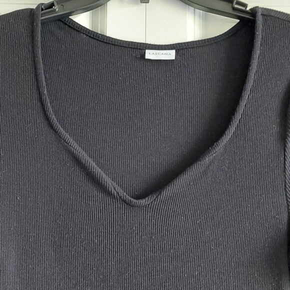 Lascana Short Sleeve Tops 1 Black & 1 Blue Women's Size 8/10 - Picture 4 of 16